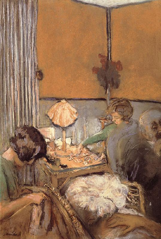 Edouard Vuillard A single card game oil painting image